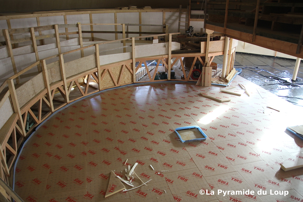 Chantier de la Pyramide du Loup, intérieur