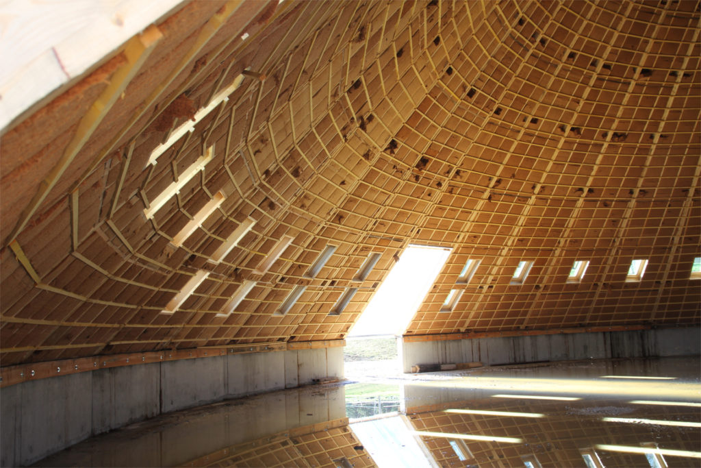 Chantier de la Pyramide du Loup, structure intérieur