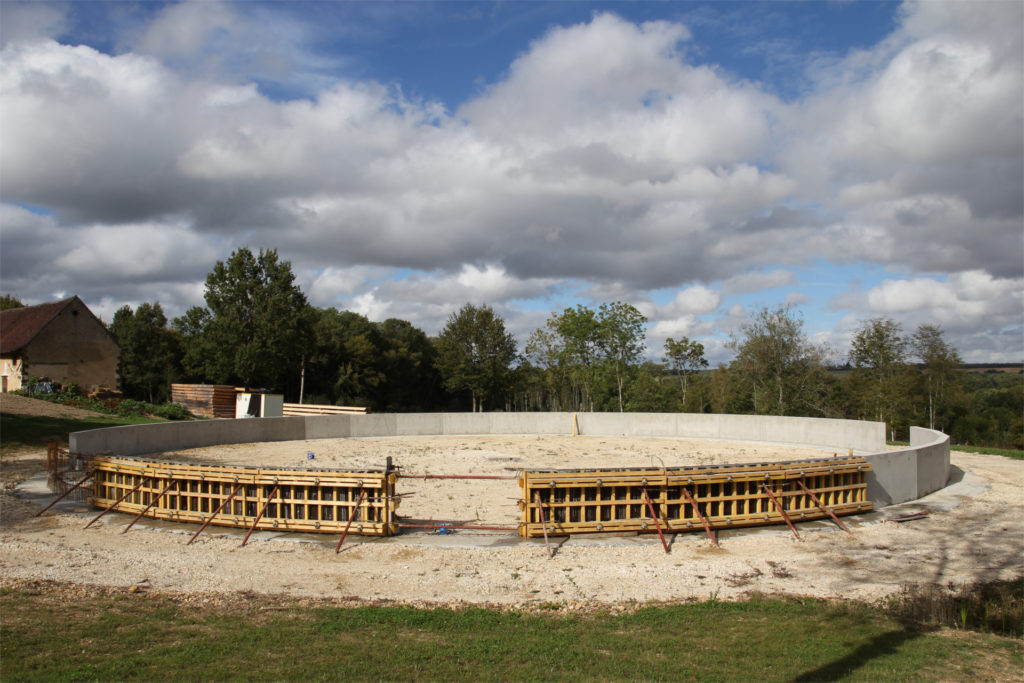 Chantier de la Pyramide du Loup, couronne extérieur