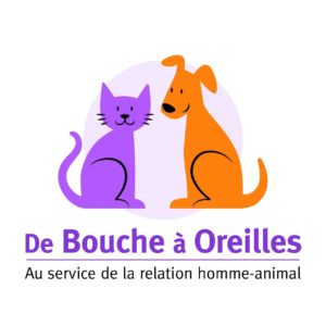 Logo De Bouche à Oreilles Sandrine Debailleux comportementaliste chiens/chats