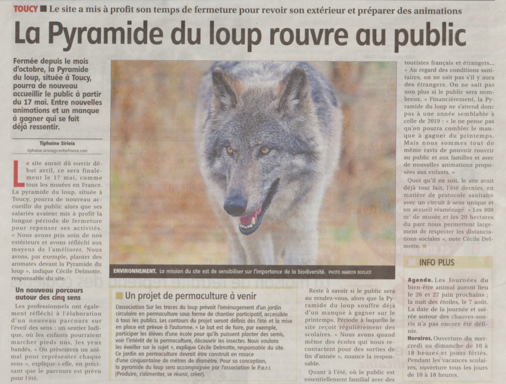 Pyramide du Loup Article Yonne Républicaine