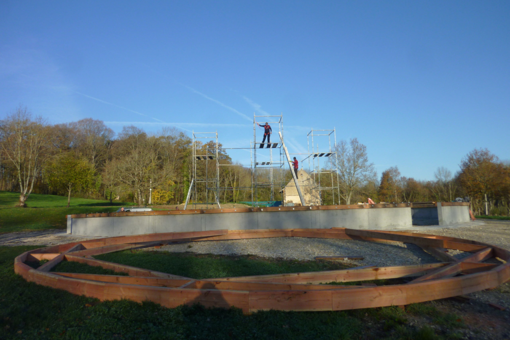 Le chantier de la Pyramide