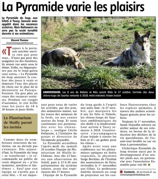 Yonne républicaine - La Pyramide du Loup varie ses plaisirs