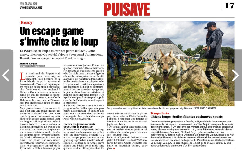 Yonne républicaine - La Pyramide du Loup avec l'Escape Game