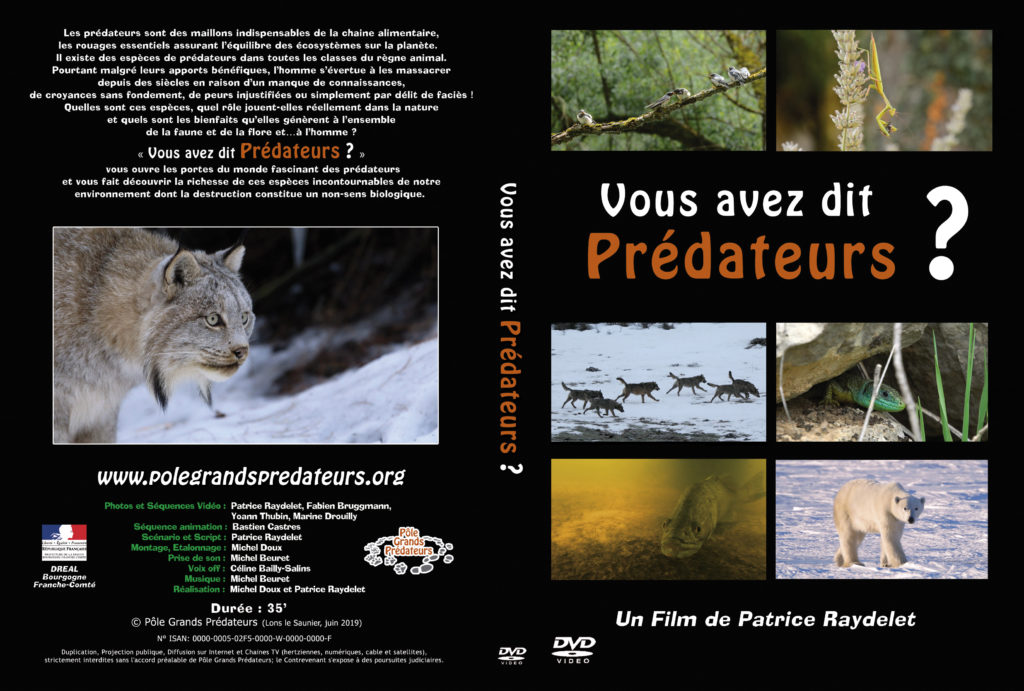 Jacquette DVD Prédateurs 22 mai 2019